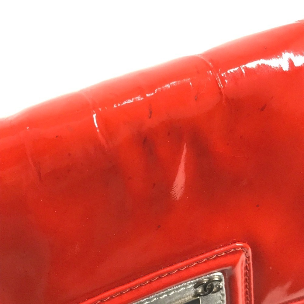 CHANEL Red Leather Logo Shoulder Bag - Picture 14 of 16